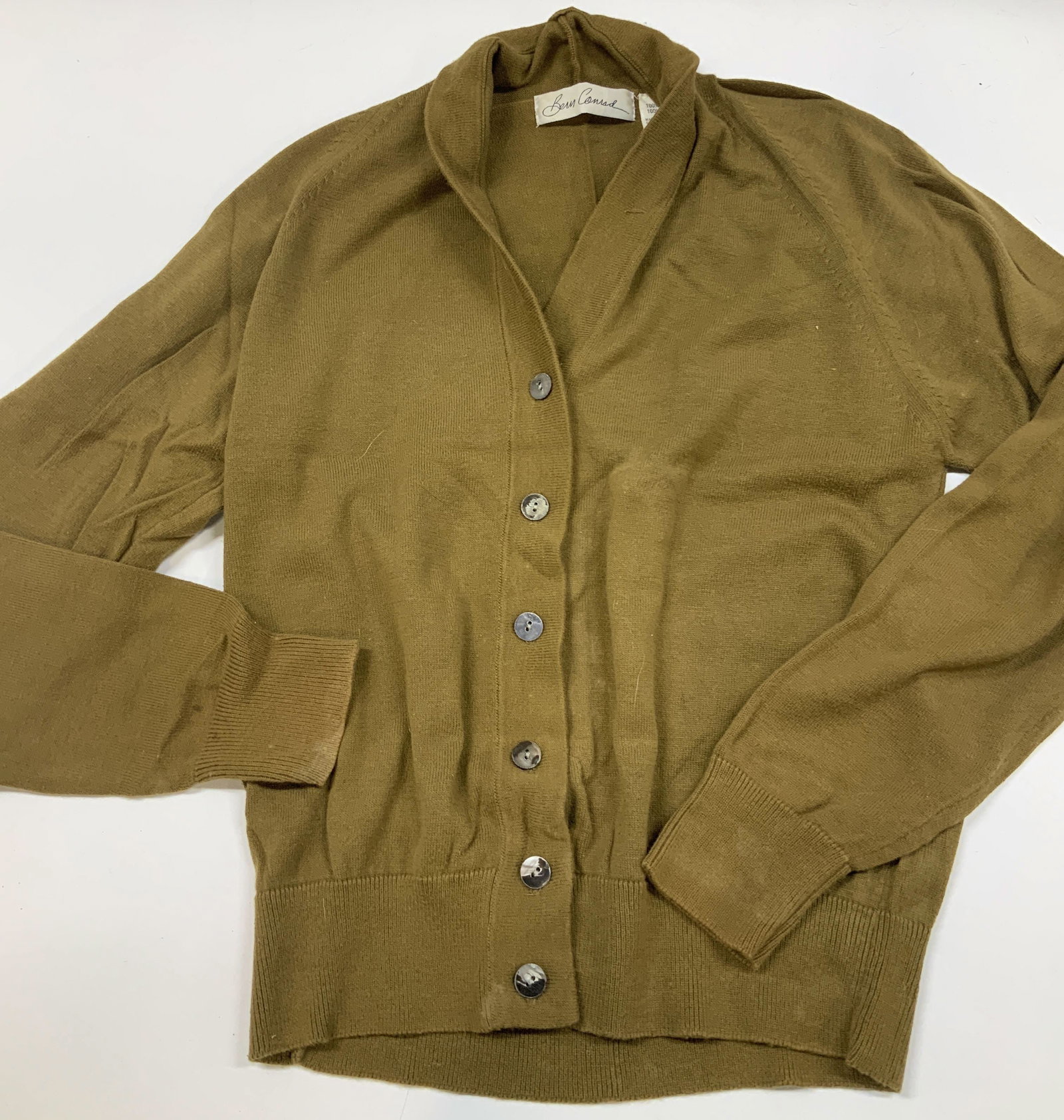 Vntg Bern Conrad cotton cardigan. (1 of 6)