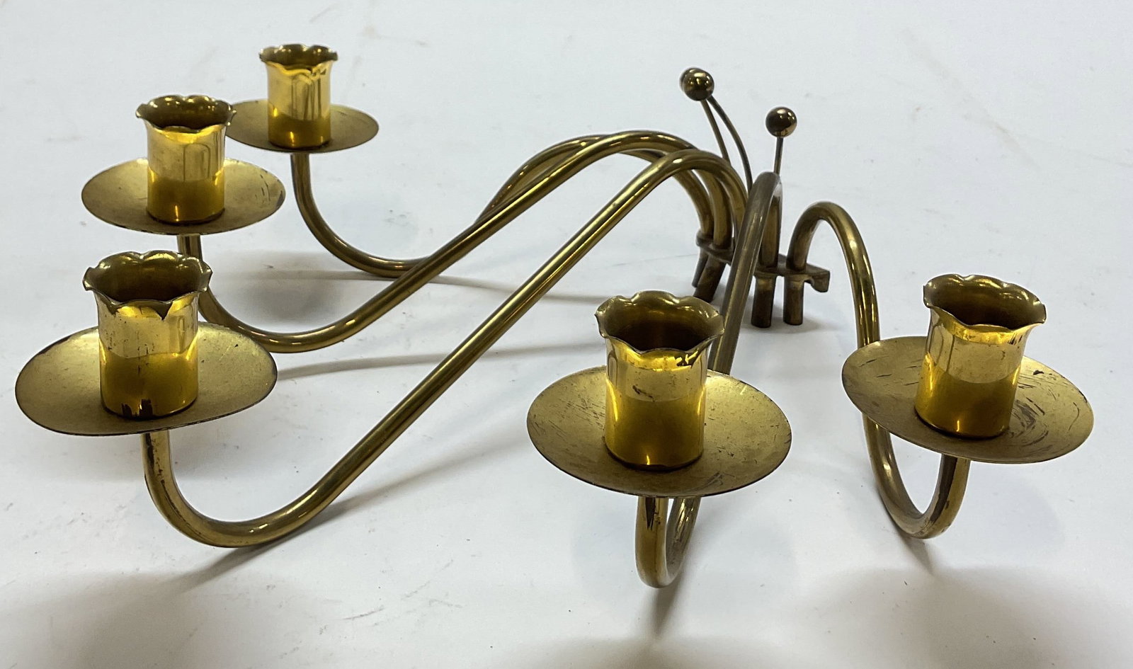Vintage Brass Five Arm Candelabra (1 of 8)