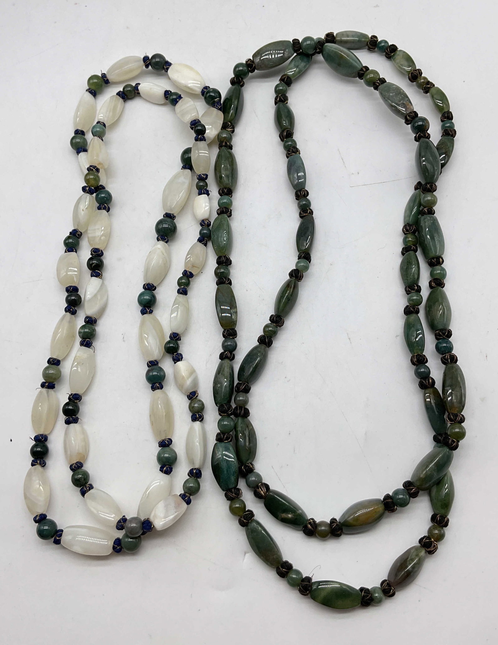 Lot 2 Vintage Semiprecious Gemstone Necklaces (1 of 7)