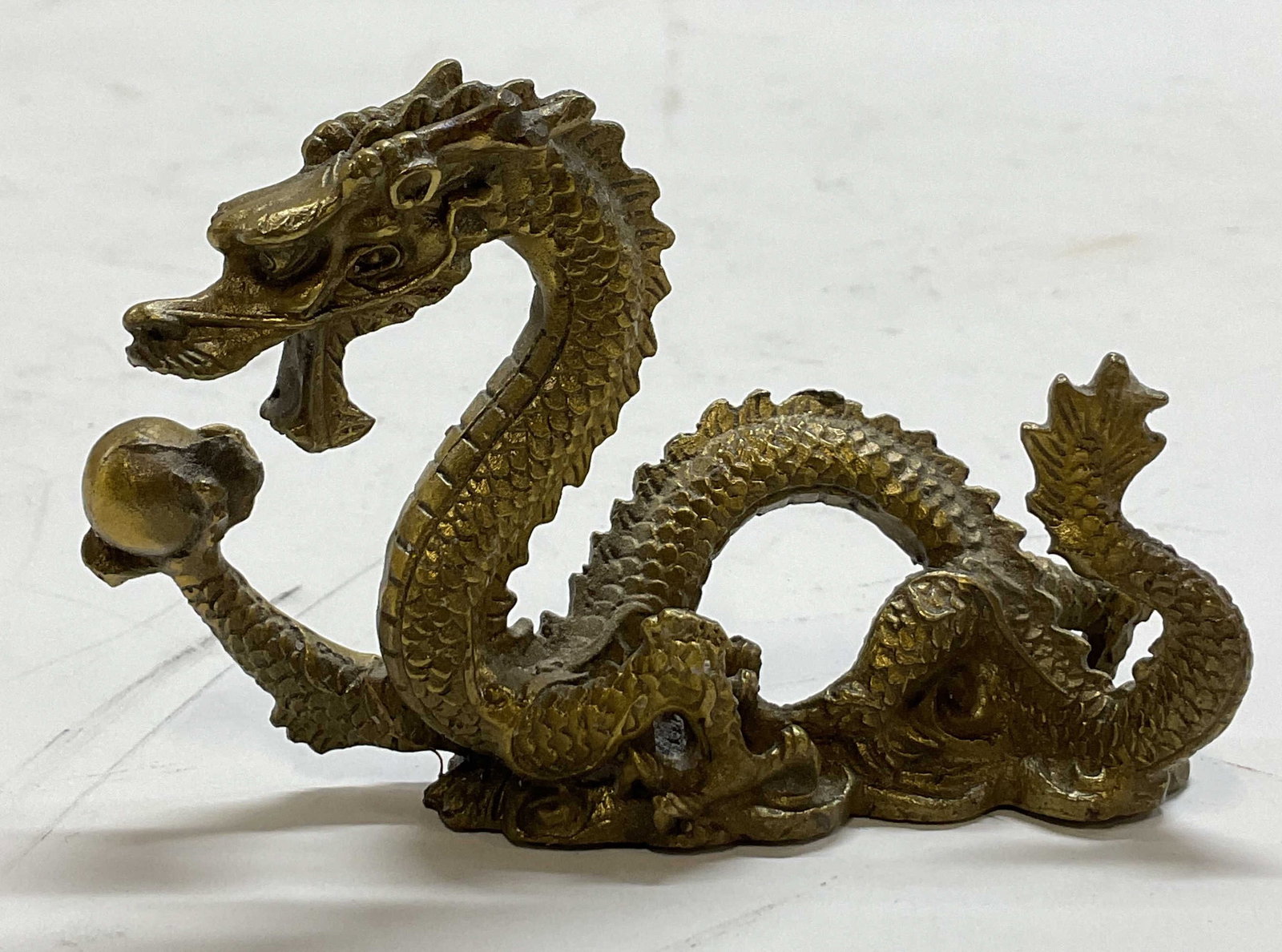 Vintage Brass Chinese Dragon Figure (1 of 8)