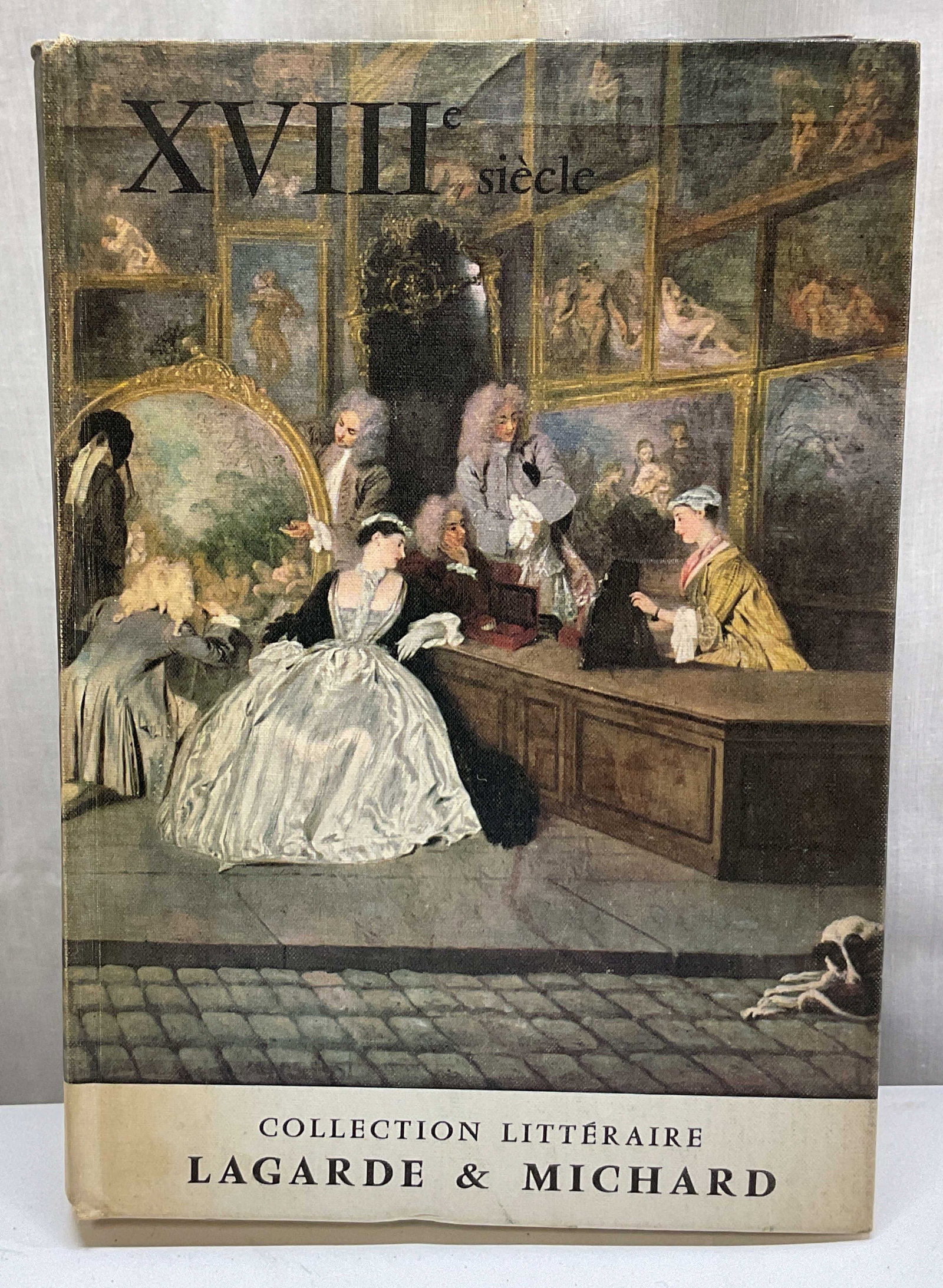 1967 XVIII Siecle Illustrated Book Lagarde+: XVIII Siecle Les Grands Auteurs Francais Du Programme by Andre Lagarde and Laurent Michard. Volume 4. Published by Bordas, 1967. Hard cover book with illustrated cover. Contains illustrations. Text