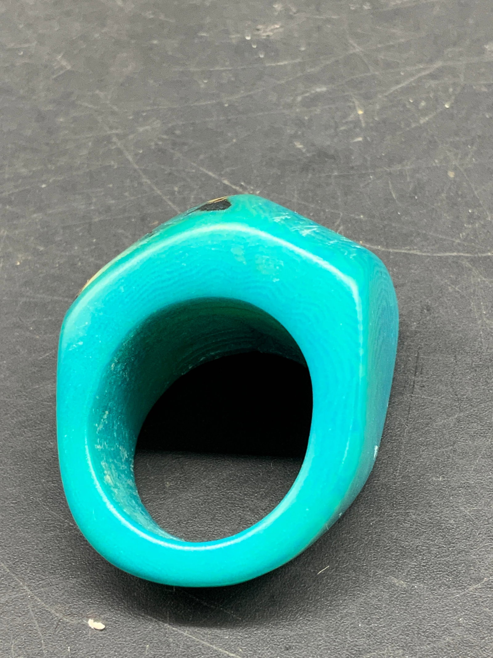 Chunky Turquoise Tnd Statement Ring - 3