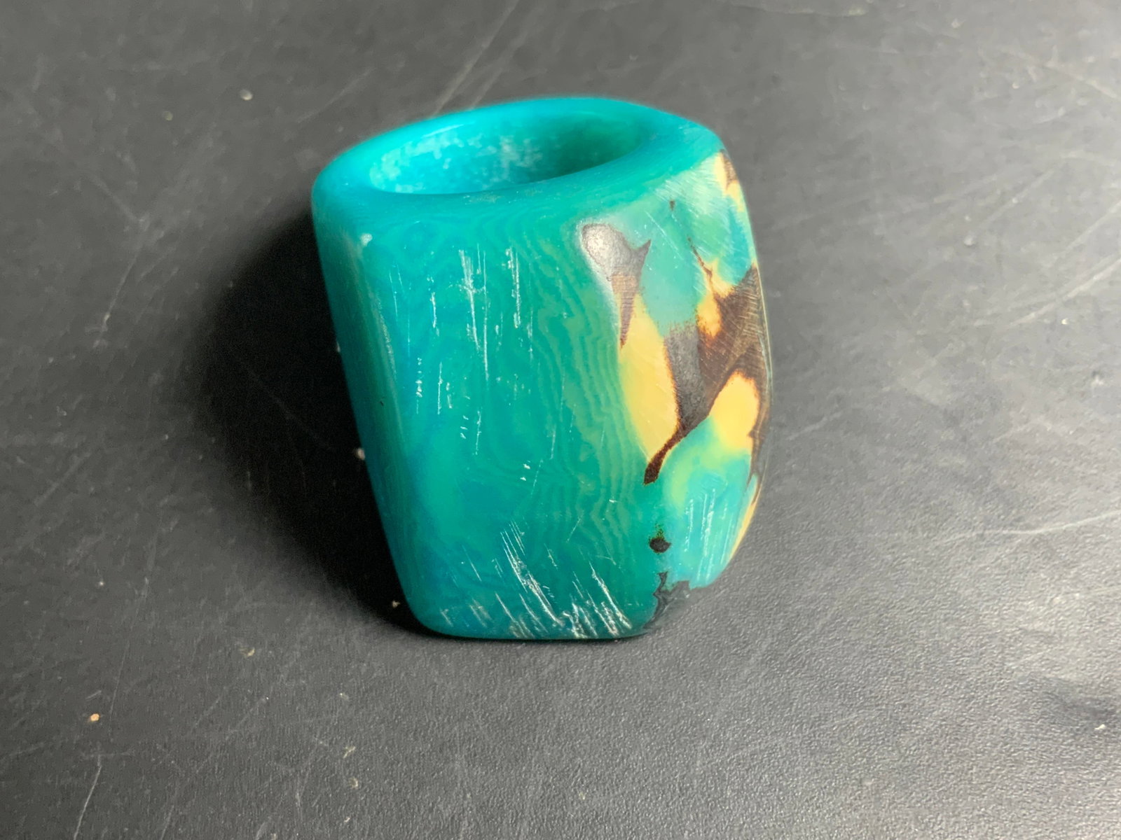 Chunky Turquoise Tnd Statement Ring - 5