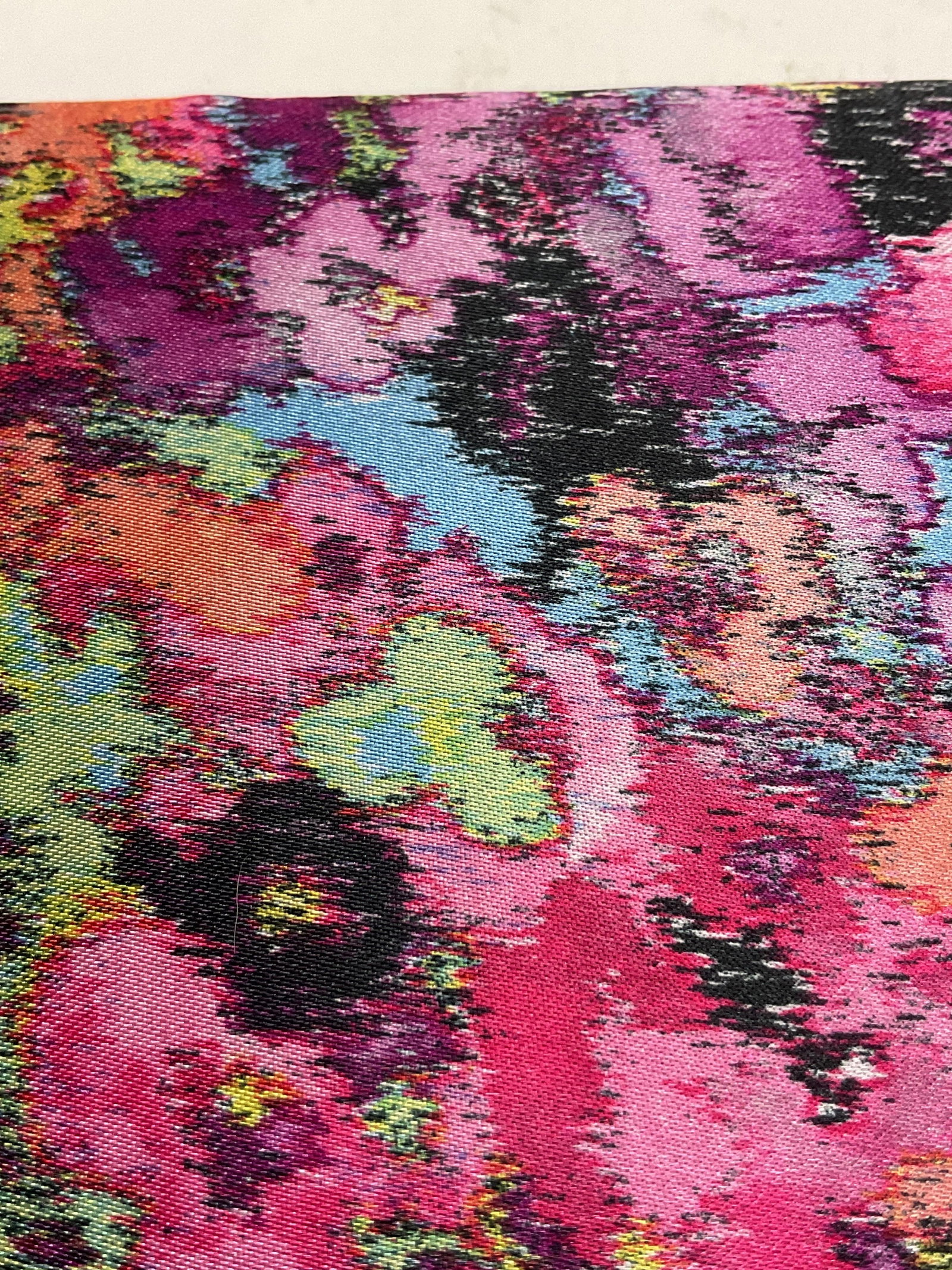 Vtg Abstract Multicolor Rectangular Wallet Clutch - 6
