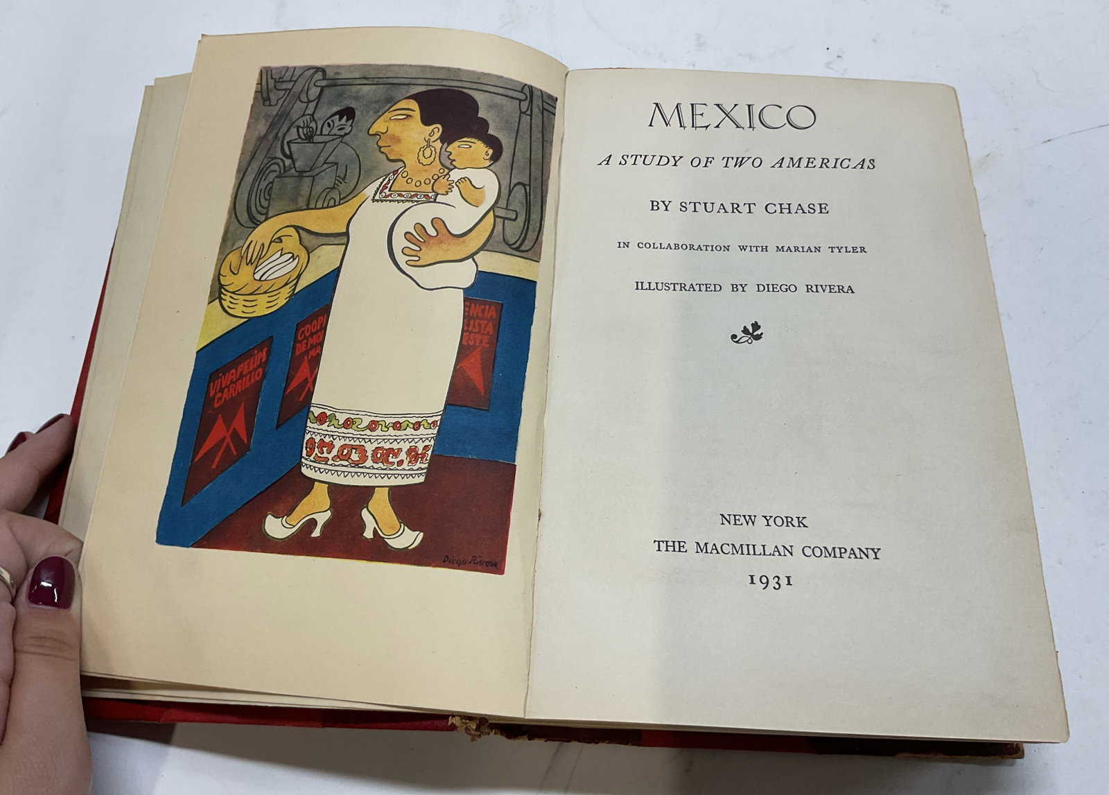 1931 Mexico Study Of 2 Americas Illus Book Chase+ (1 of 10)