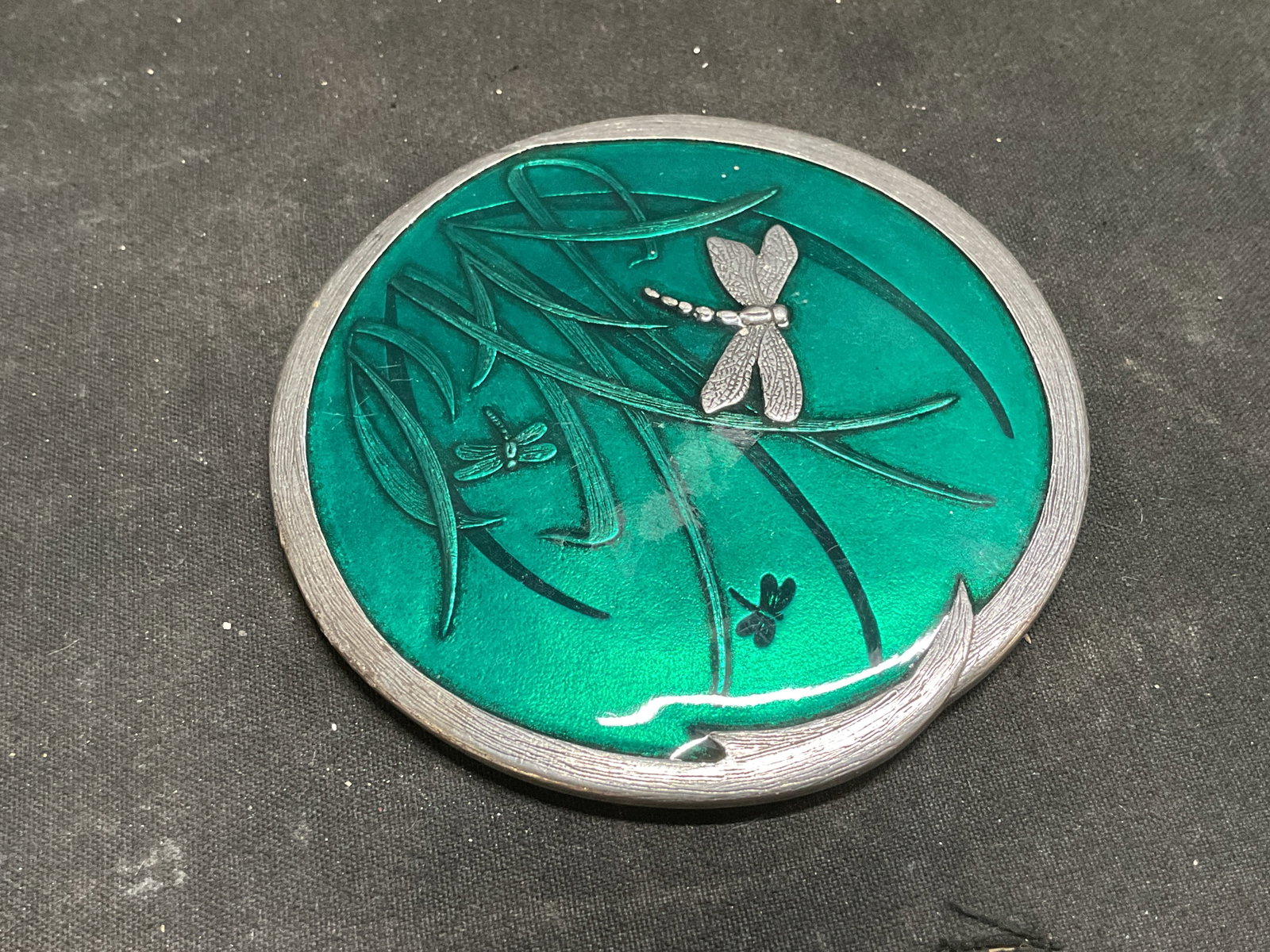 Danforth Pewter Dragonfly Pocket Mirror USA - 2