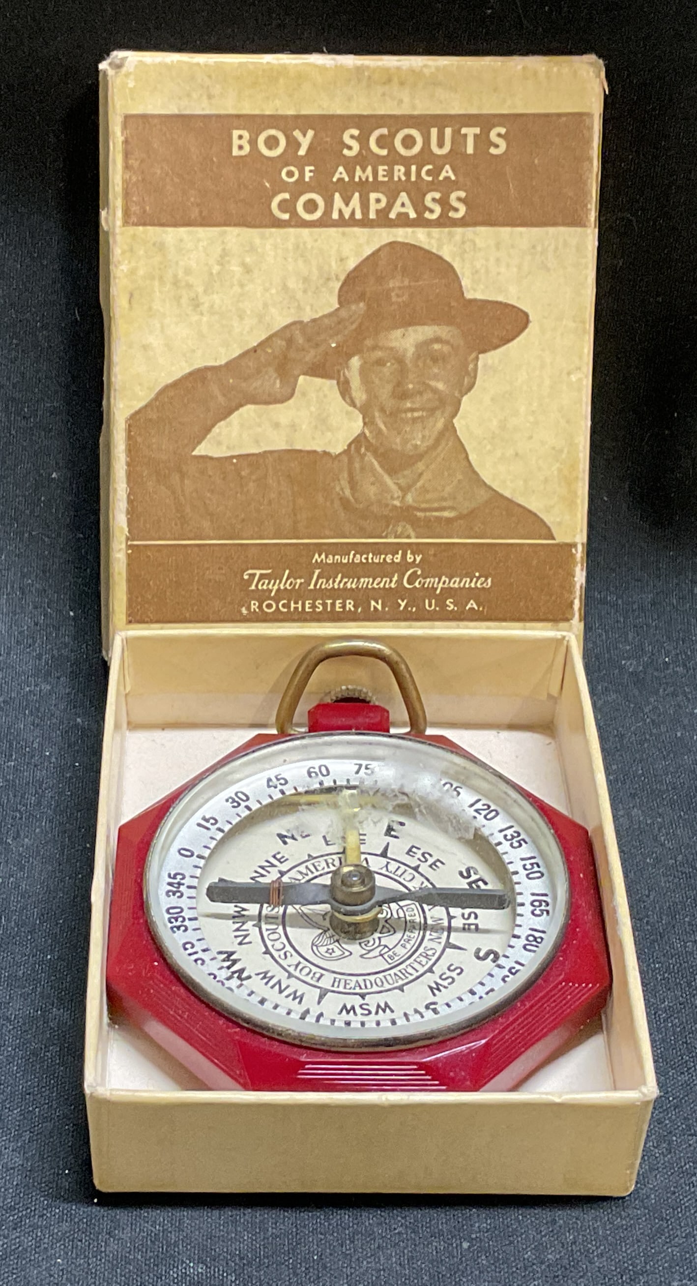 Vtg Boy Scouts of America Official Compass OB (1 of 6)