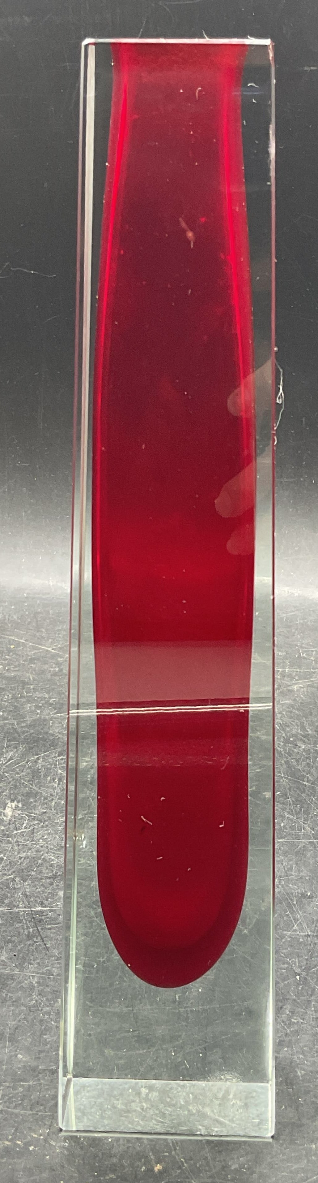 Vintage Red to Clear Sommerso Art Glass Vase (1 of 8)