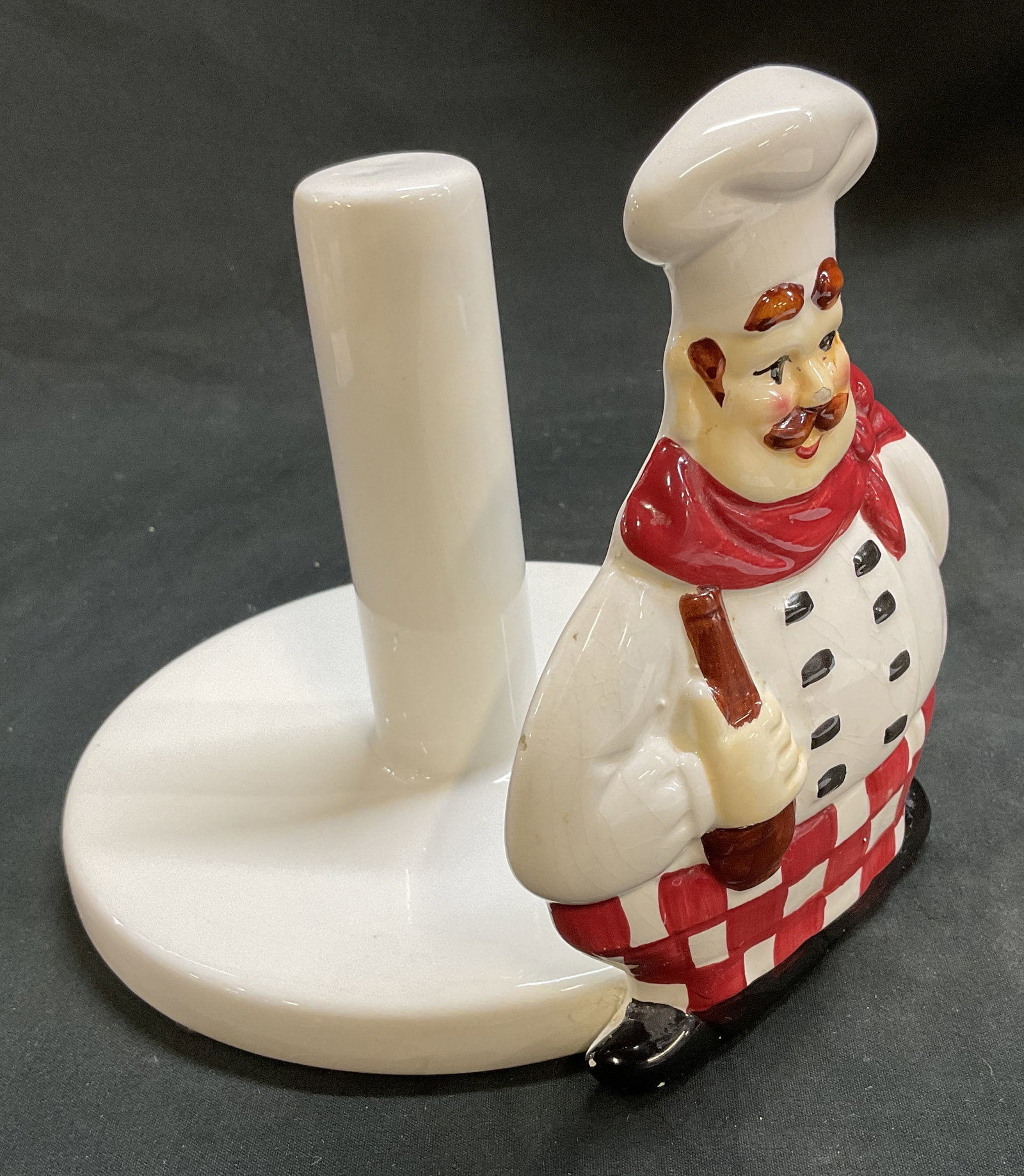 Alco Ind Vtg Ceramic Chef Paper Towel Holder (1 of 6)