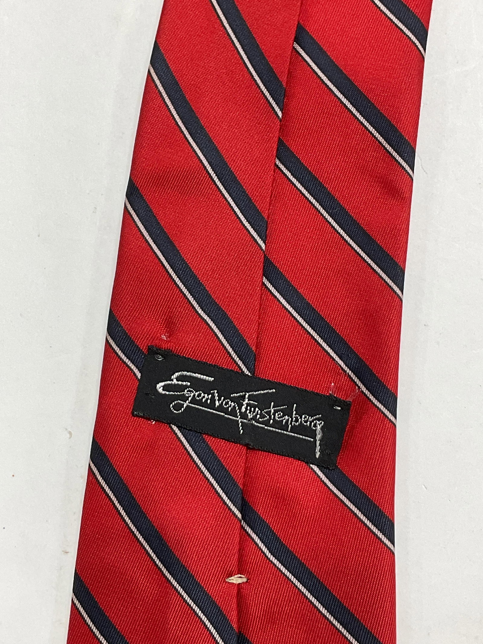 Lot 3 Assorted Red Pattern Silk Neck Ties - 4