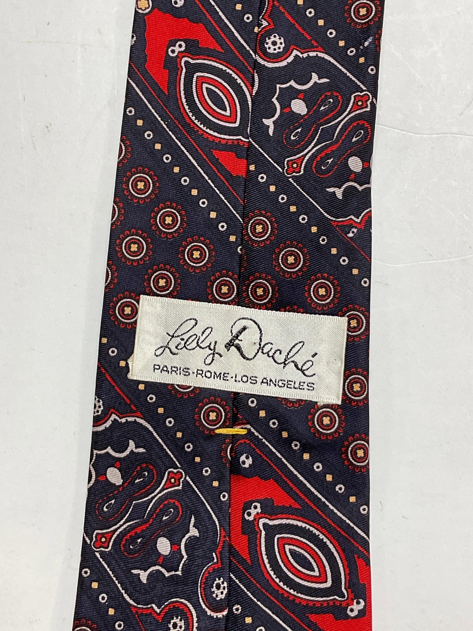 Lot 3 Assorted Red Pattern Silk Neck Ties - 5