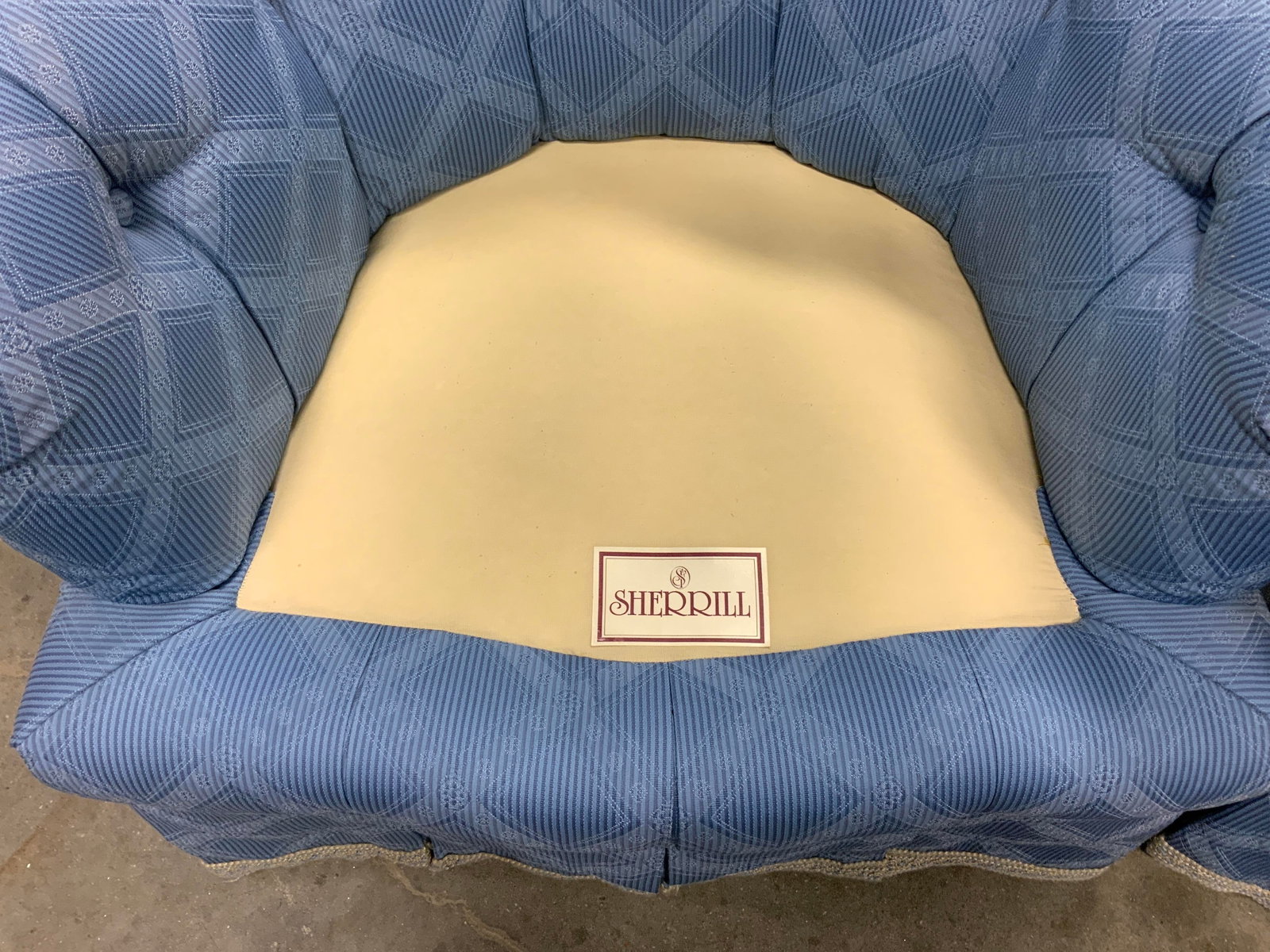 Pair Sherrill Upholstered Arm Chairs - 7