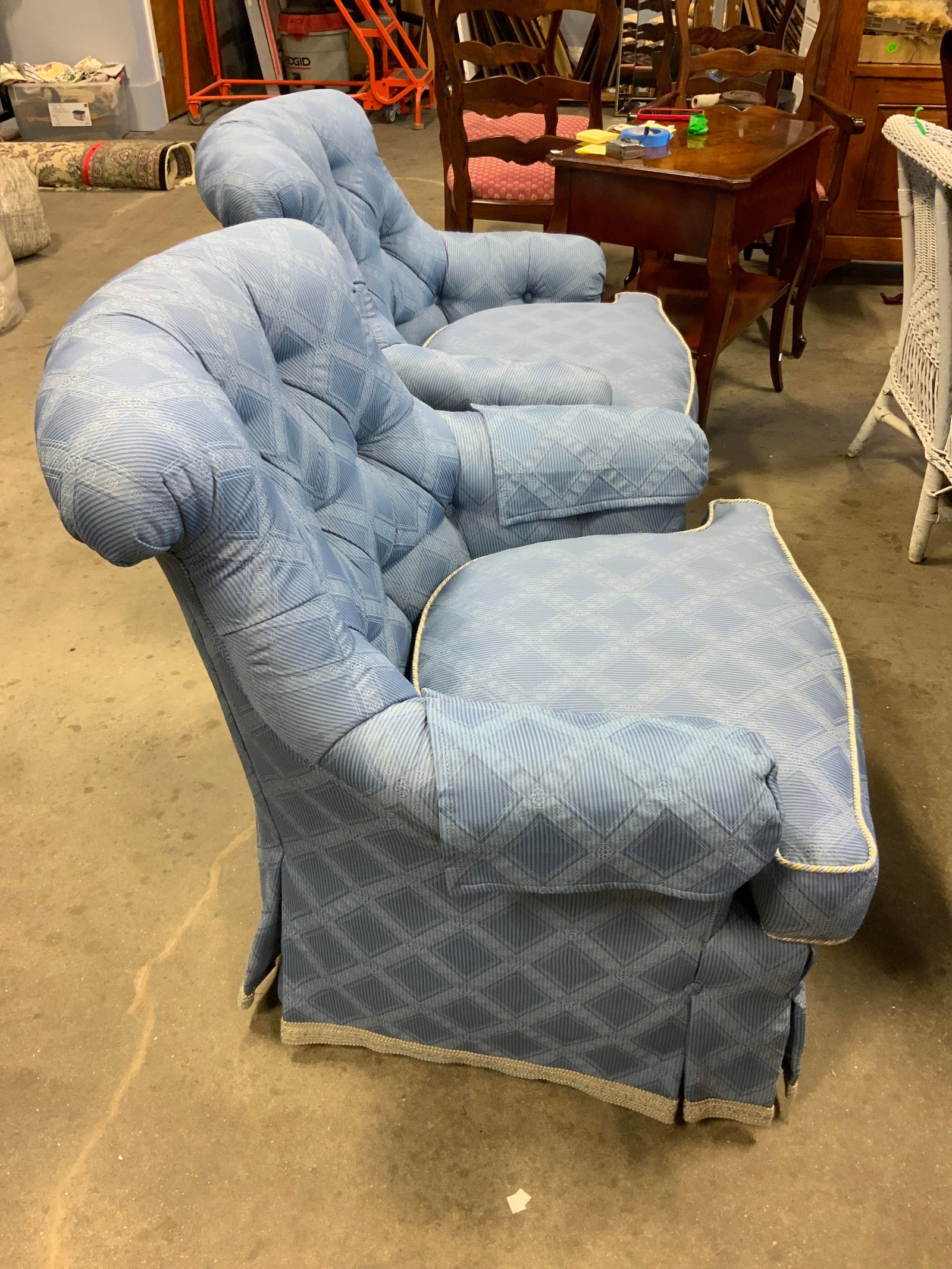 Pair Sherrill Upholstered Arm Chairs - 9