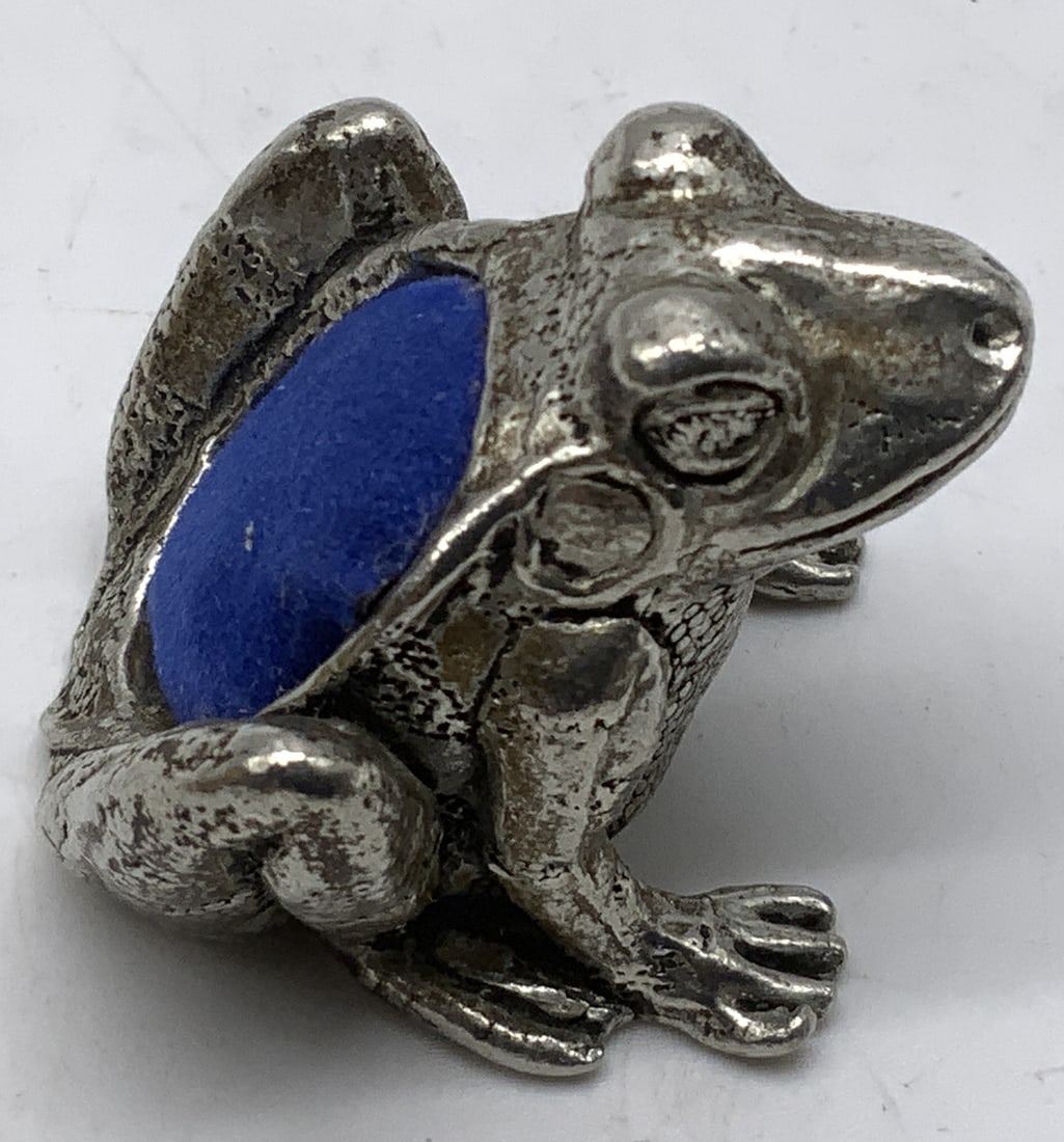 Vtg A.E. Williams Pewter Frog Pincushion England (1 of 7)