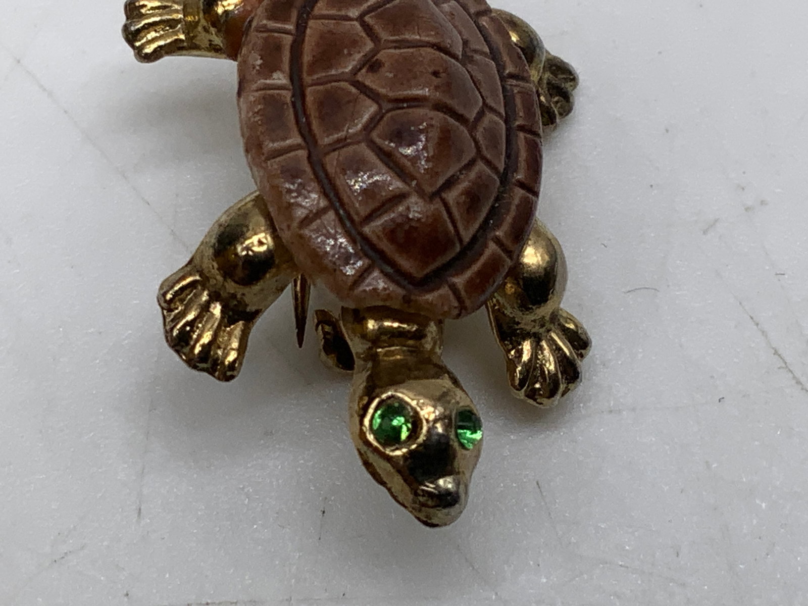 Vintage Turtle Brooch - 6