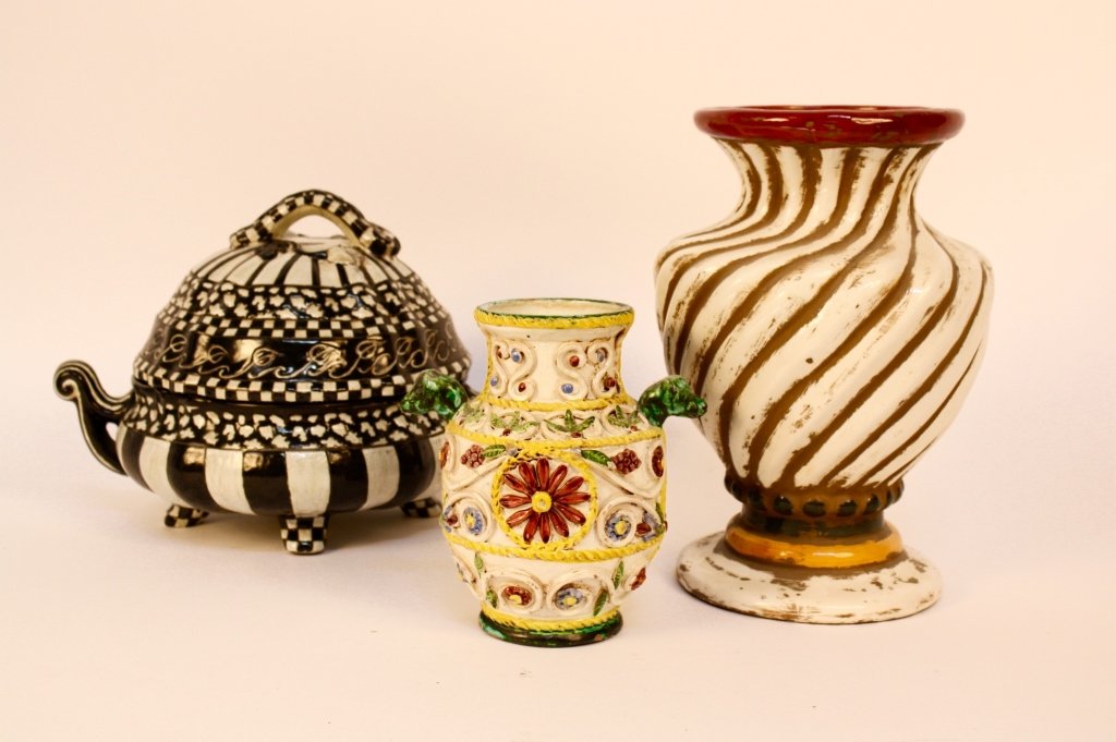 Group Lot of Three Pottery Articles (1 of 7)