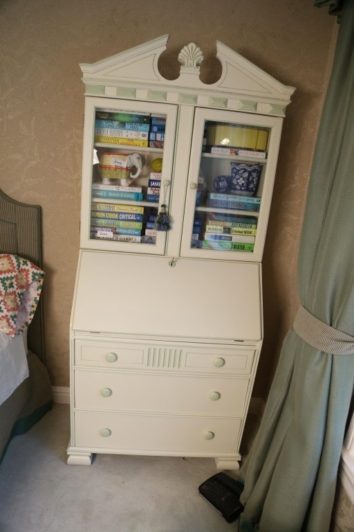 Hand Painted Antique bookcase secretary (1 of 5)