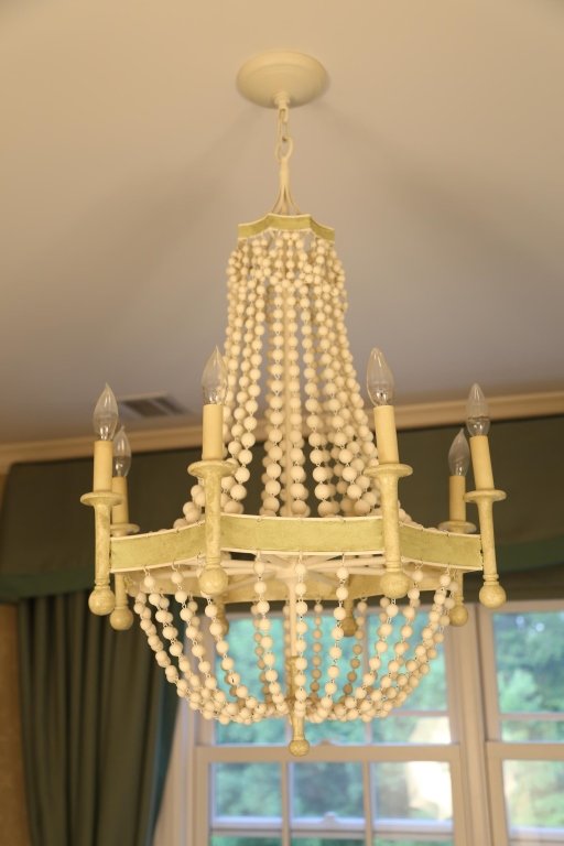 Custom painted Vintage wood chandelier (1 of 6)