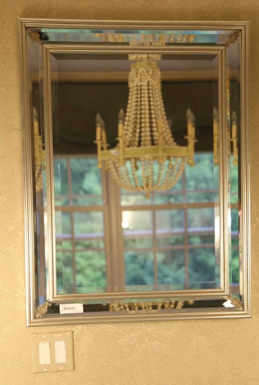 Silver leafed double framed mirror (1 of 4)