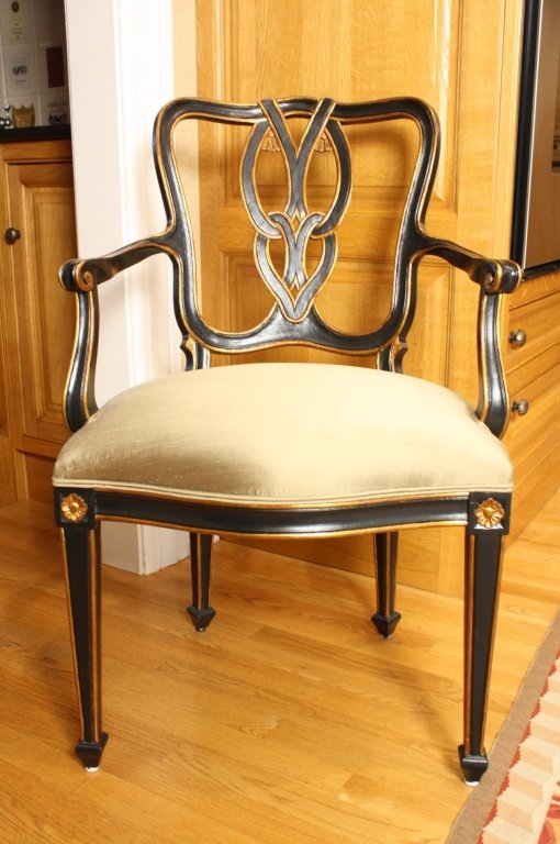 WILLIAM SWITZER hand carved Swedish Armchair (1 of 9)