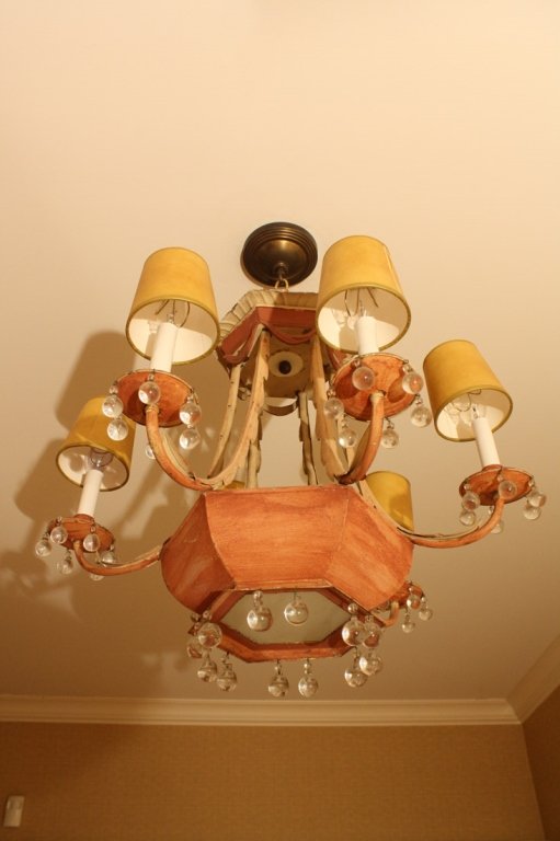 Whimsical Antique Tole Chandelier (1 of 5)