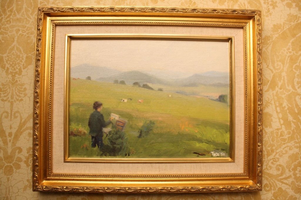 SALLIE TATE oil painting on board (1 of 4)