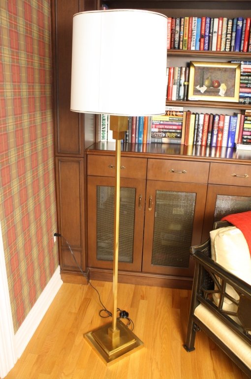LORIN MARSH Gilded Bronze Floor Lamp (1 of 6)