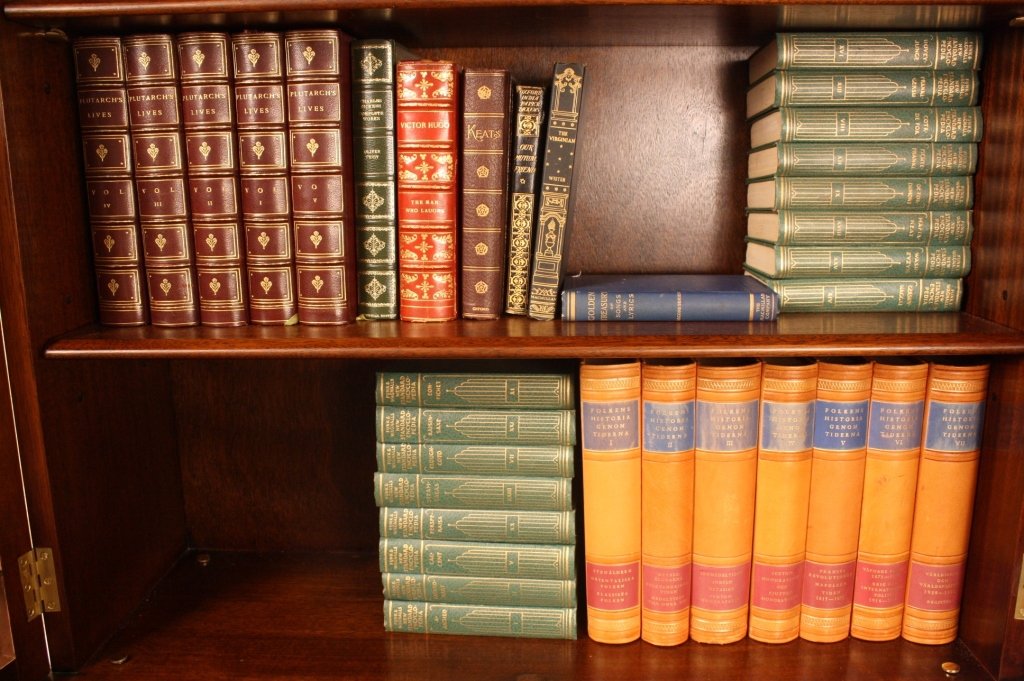 Group  Lot  Antique Leather Books (1 of 2)