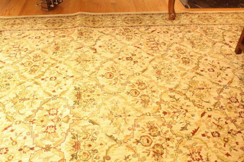 STARK CARPET Hand Knotted wool GOLD tones (1 of 7)
