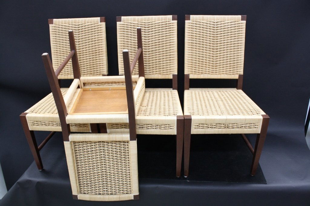 4 DONGHIA Merbau Side Chairs (1 of 10)