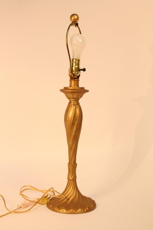 Gold Leaf Art Nouveau Table Lamp (1 of 6)