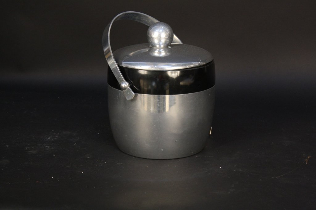 Art Deco Machined Aluminum Ice Bucket c. 1930s (1 of 3)