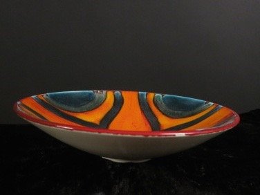 England POOLE POTTERY signed bowl (1 of 4)