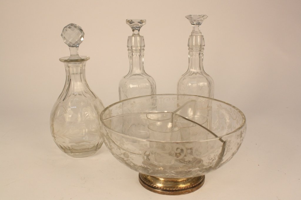 Etched Crystal Group Lot (1 of 8)
