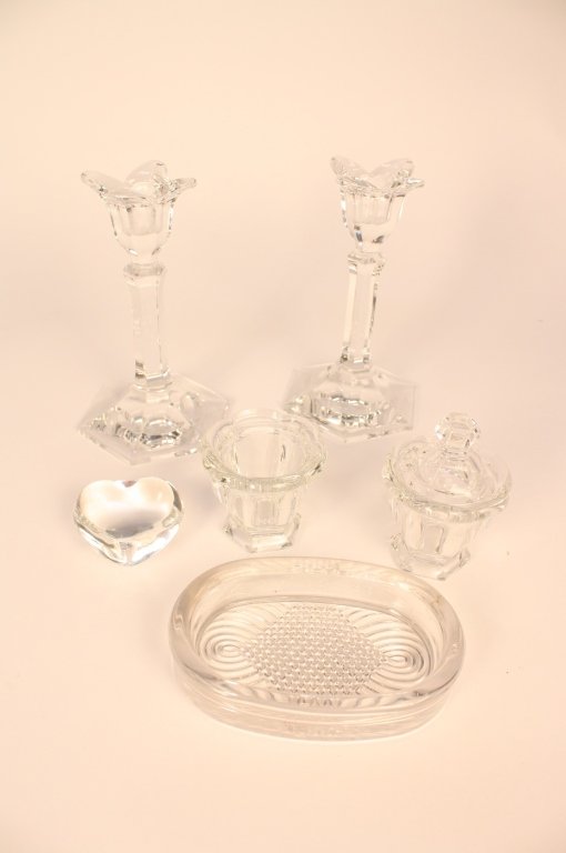 Crystal lot of BACCARAT & ORREFORS Table Articles (1 of 7)