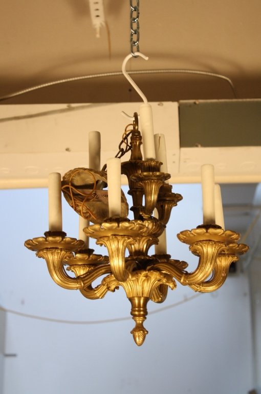 Vintage Two-tiered Solid Brass Chandelier (1 of 5)