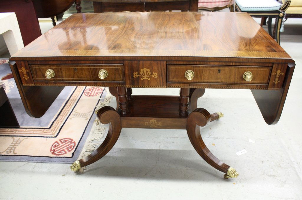 BAKER Sofa Table with Drop Leaves (1 of 7)