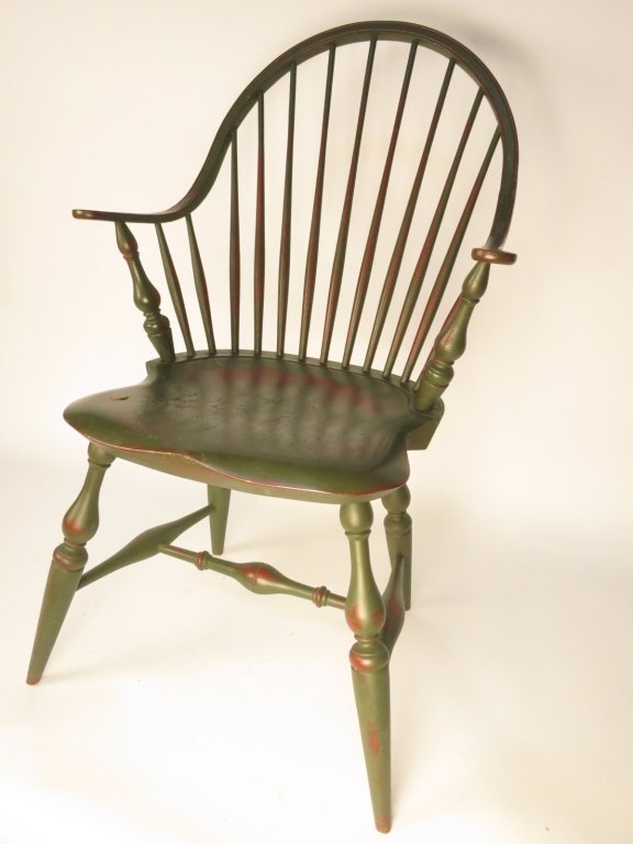 Six Reproduction Colonial WINDSOR Chairs (1 of 10)