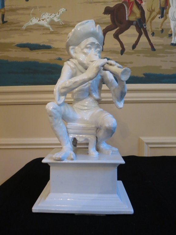 Antique Porcelain Monkey Sculpture Italy (1 of 9)