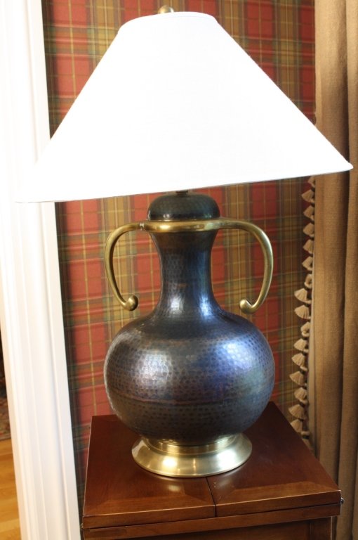DONGHIA Hand crafted two-tone metal lamp (1 of 8)
