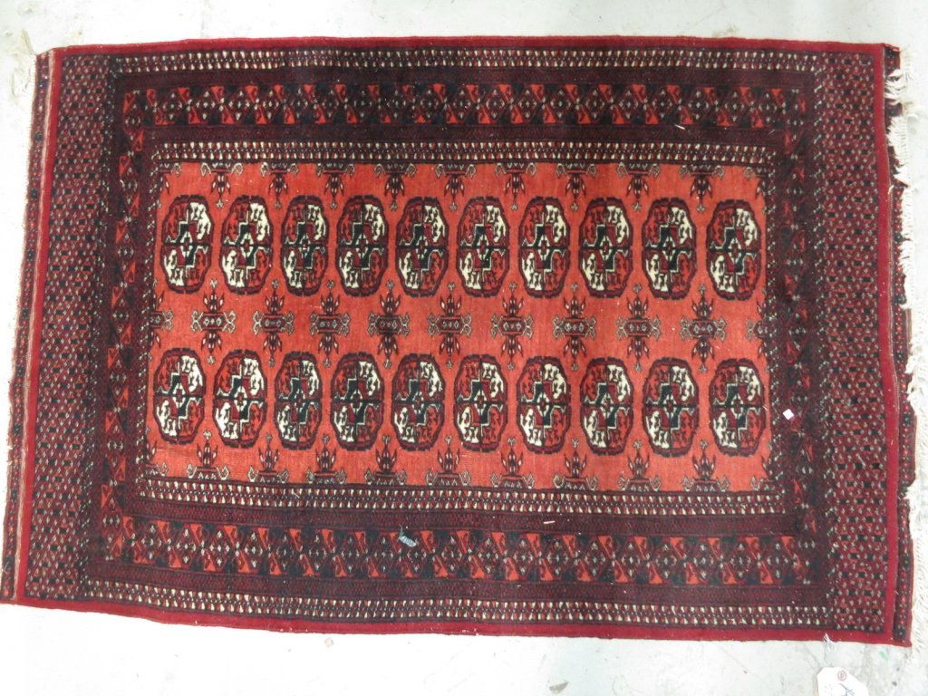 Bright Red and Geometric Patterns Asian Runner (1 of 3)