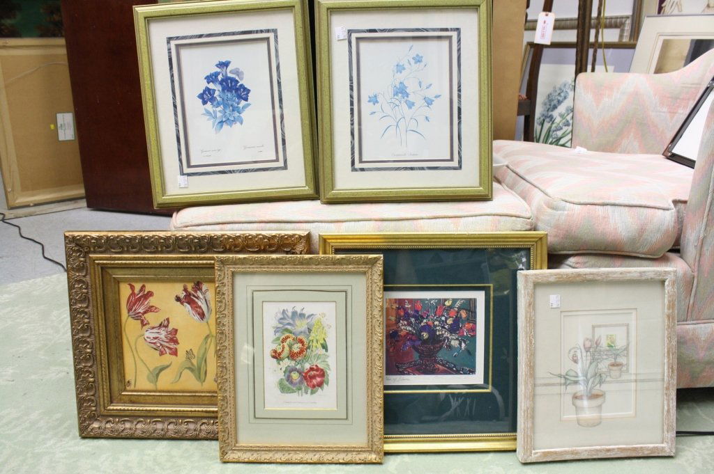 Group of 6 Floral Botanical prints (1 of 4)