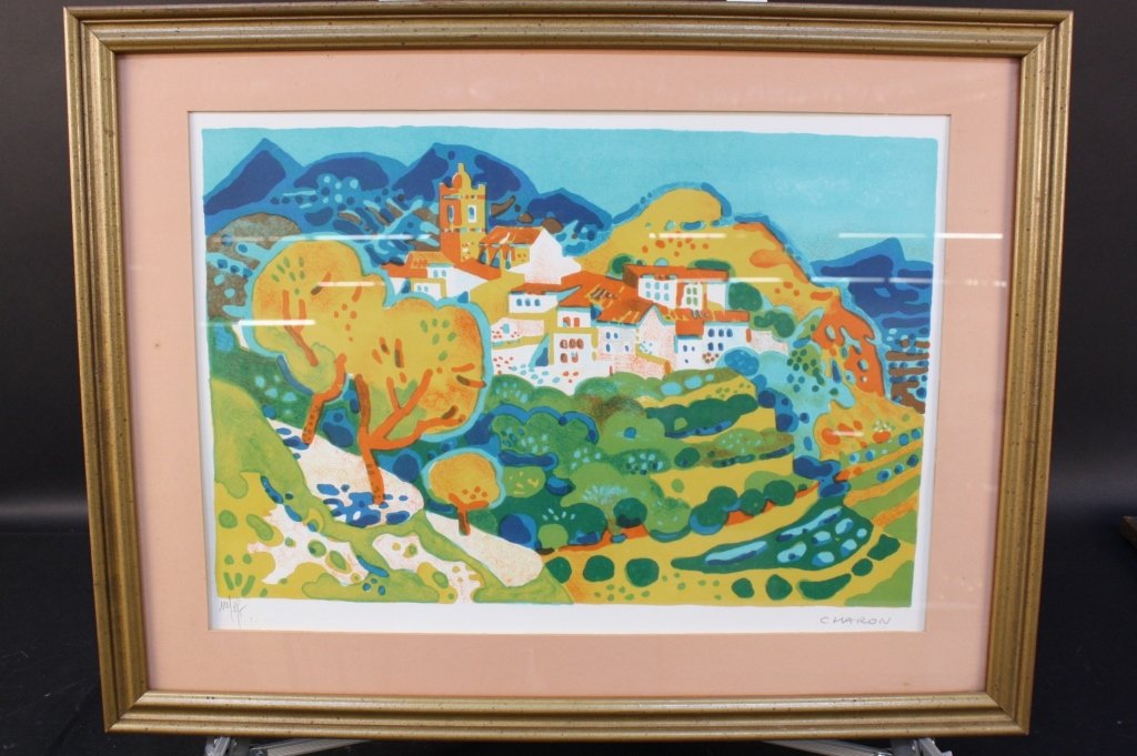 GUY CHARON abstract lithograph (1 of 5)