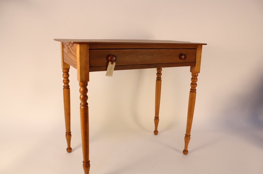 Vintage Pine Table with Single Drawer (1 of 4)