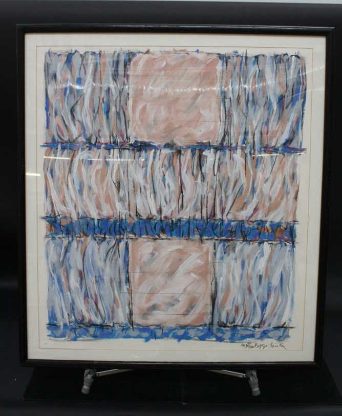 MARTHA  Abstract contemporary Acrylic on paper (1 of 2)