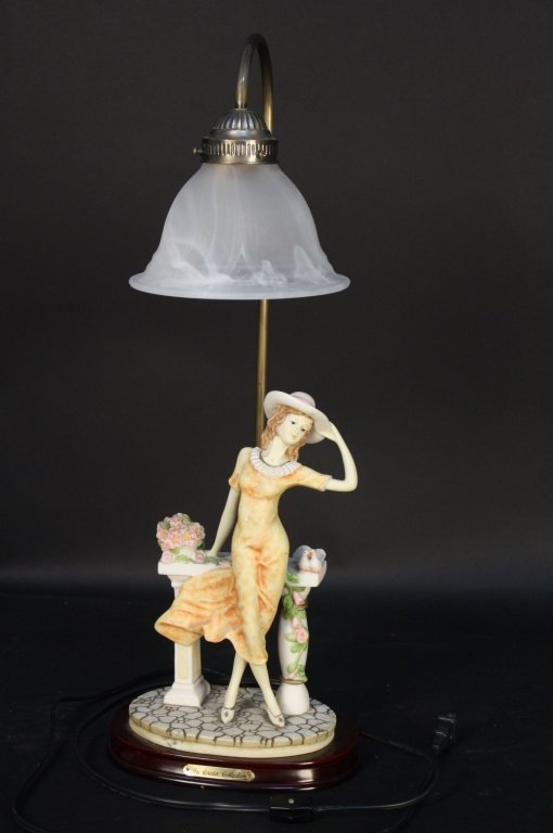 Victorian figurine Table lamp Crosa Collection