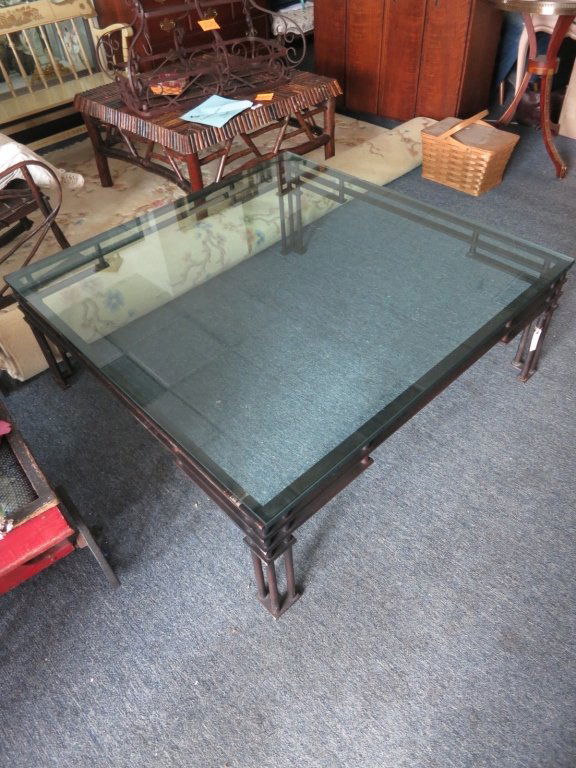 Bronze and Glass Contemporary Coffee table (1 of 2)