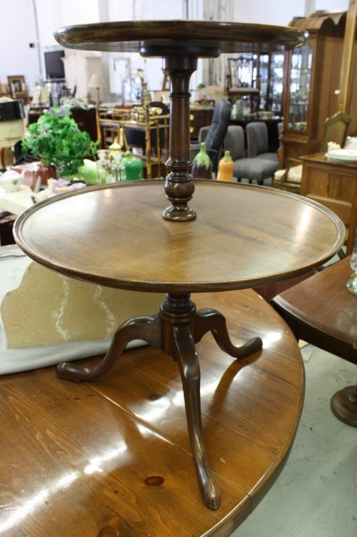 Double Pedestal Walnut Table (1 of 1)