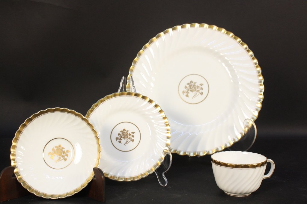 Minton Gold Rose china set (1 of 9)