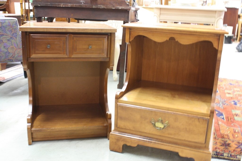Pair of Maple Nightstands (1 of 8)